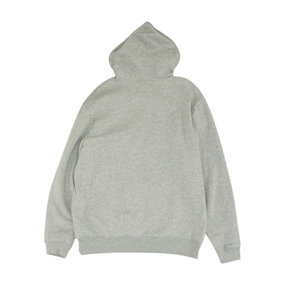 Gray Solid Hoodie Pullover