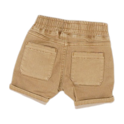 Khaki Solid Chino Shorts