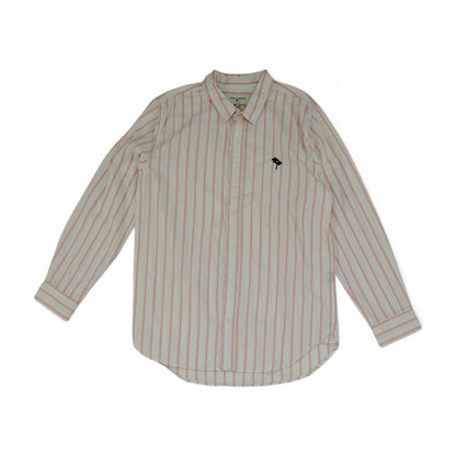 Pink Striped Long Sleeve Button Down