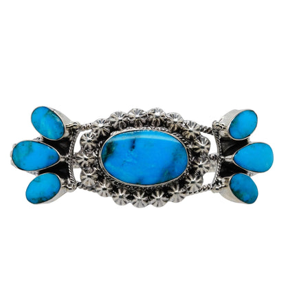 Sterling Silver Kingman Turquoise Cuff Bracelet