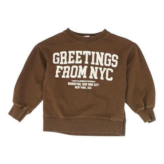 Brown Solid Sweatshirt