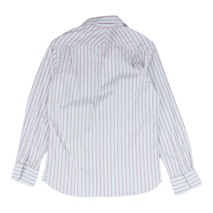 Gray Striped Long Sleeve Button Down