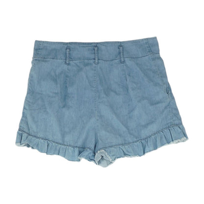 Blue Solid Shorts