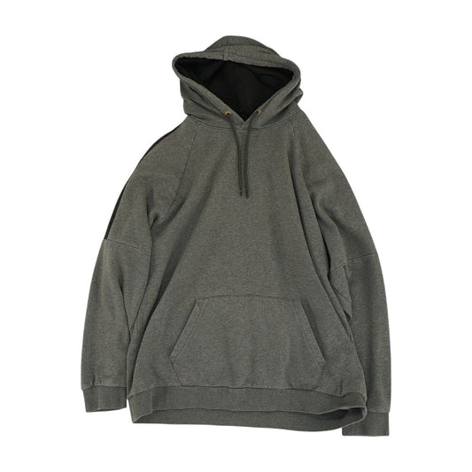 Gray Solid Hoodie Pullover