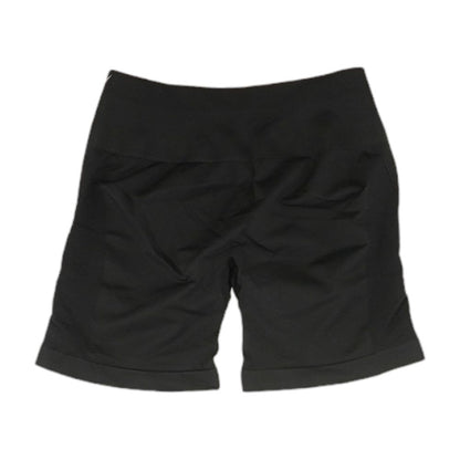 Black Solid Active Shorts