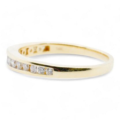 10K Gold Channel Set Diamond Band