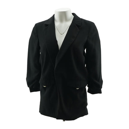 Black Solid Blazer