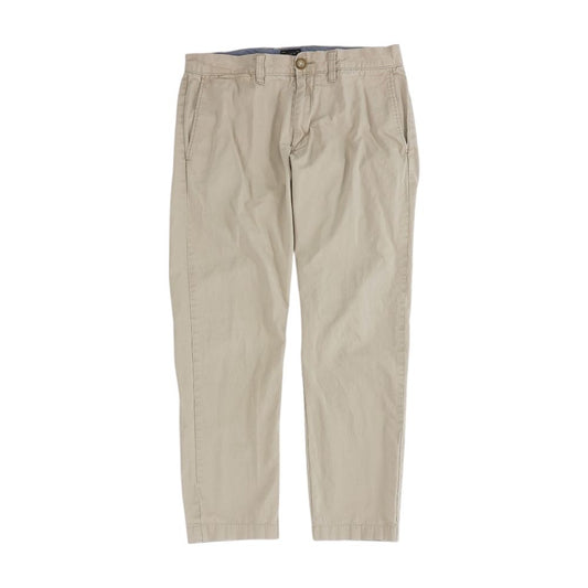 Tan Solid Chino Pants