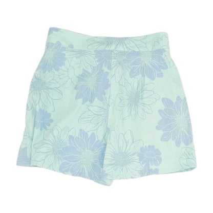 Blue Floral Skort Skirt