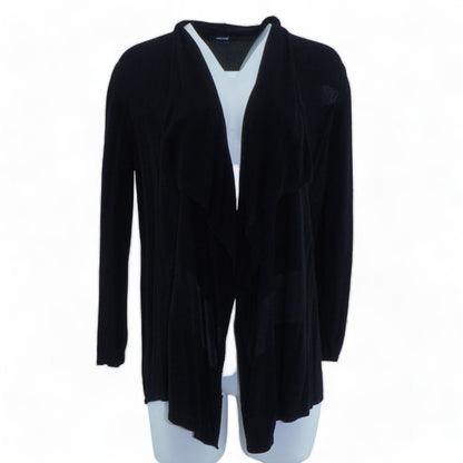 Black Solid Cardigan Sweater