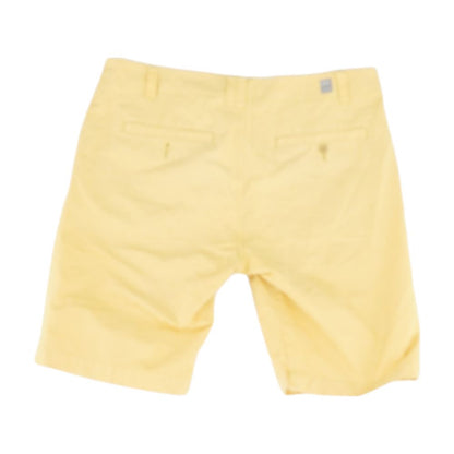 Yellow Solid Chino Shorts