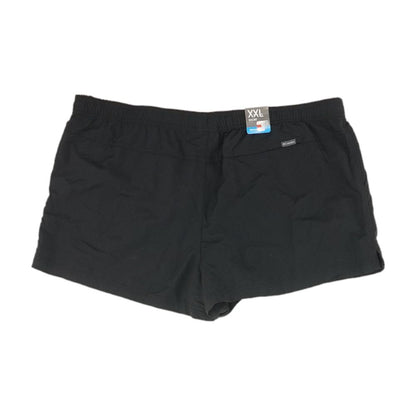 Black Solid Active Shorts