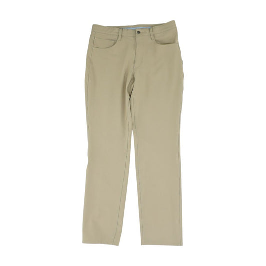 Tan Solid Five Pocket Pants