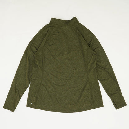 Green Solid 1/4 Zip