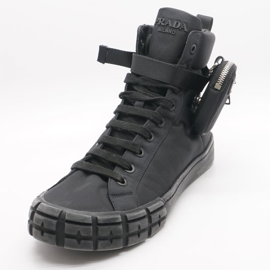 Wheel Cassetta High-Top Sneakers in Black - Size 10