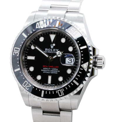 Men's Sea Dweller Black Ceramic Bezel Automatic Stainless Steel Watch