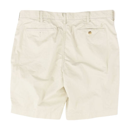 Beige Solid Chino Shorts