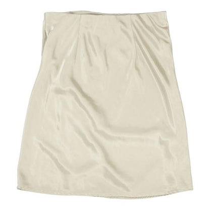 Silver Solid Mini Skirt