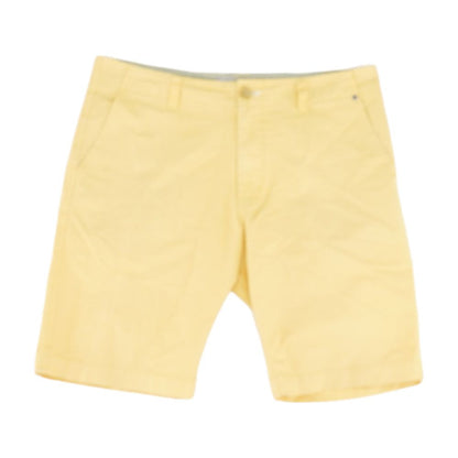 Yellow Solid Chino Shorts