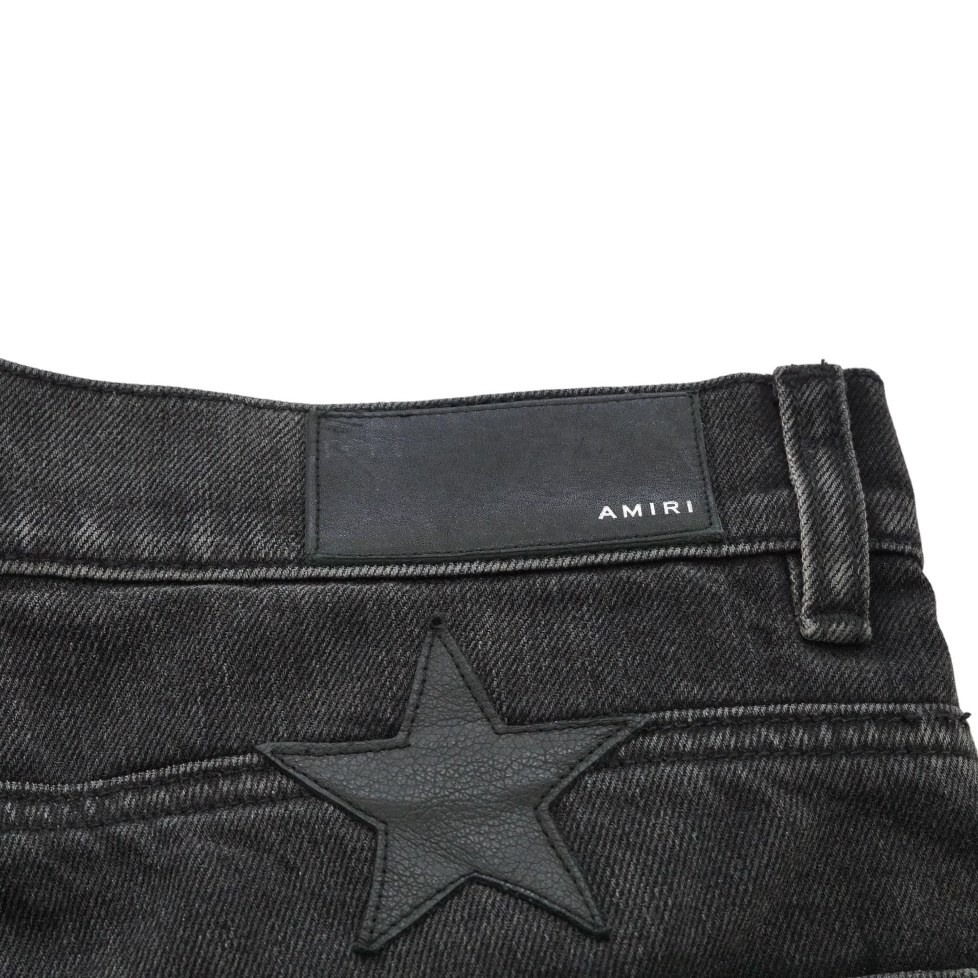 Black x Chemist Leather Star Straight Jeans – Unclaimed Baggage