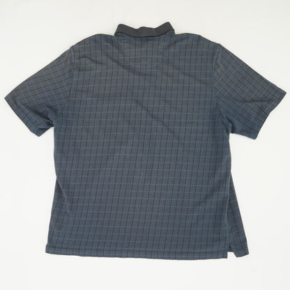 Charcoal Check Short Sleeve Polo