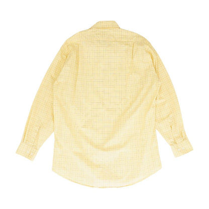 Yellow Plaid Long Sleeve Button Down