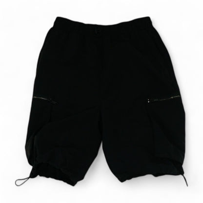 Black Solid Shorts