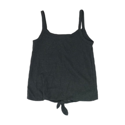 Black Solid Sleeveless Blouse