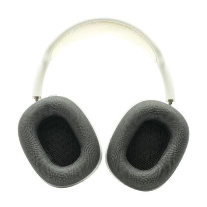 Silver AirPods Max With Black Earpads