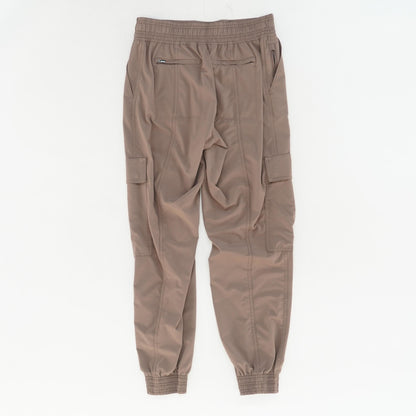 Brown Solid Cargo Pants