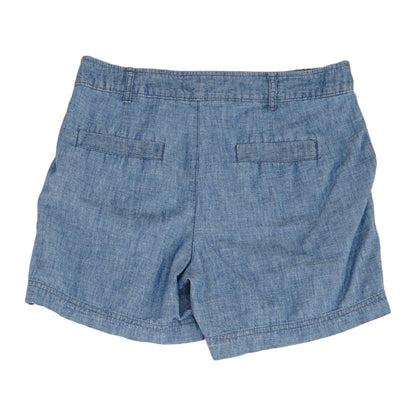 Blue Solid Chino Shorts