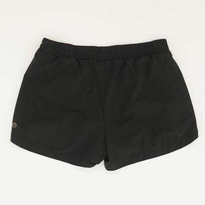 Black Solid Active Shorts