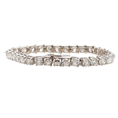 14K White Gold Diamond Tennis Bracelet