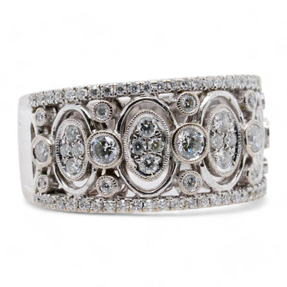 18K White Gold Harmonie Fashion Diamond Band