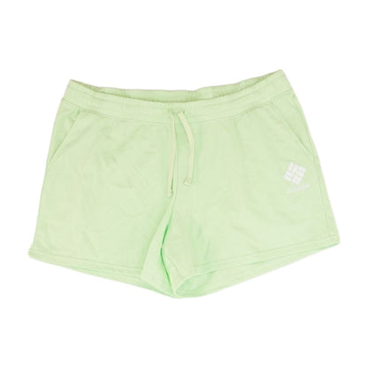 Green Solid Active Shorts