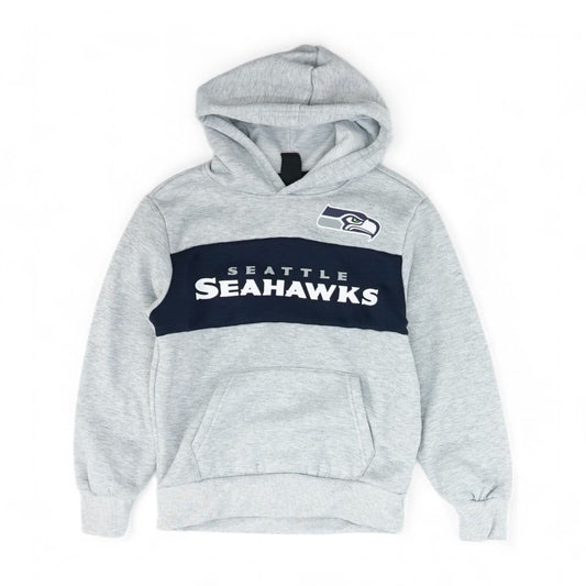 Gray Solid Seattle Seahawks Hoodie Pullover