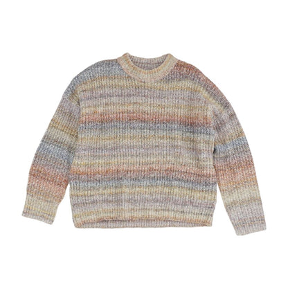 Multi Striped Crewneck Sweater