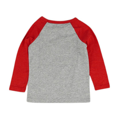 Gray Color Block Raglan T-Shirt