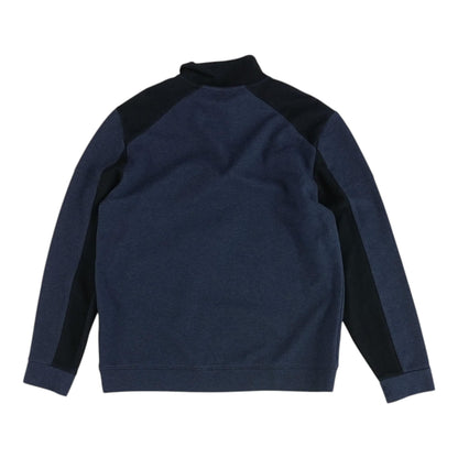 Navy Color Block 1/4 Zip Pullover