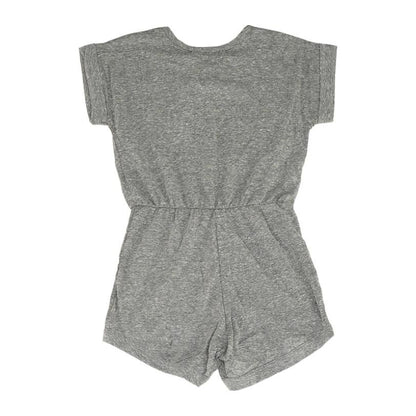 Gray Solid Romper