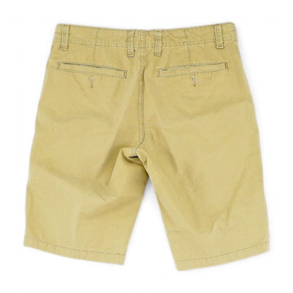 Khaki Solid Chino Shorts