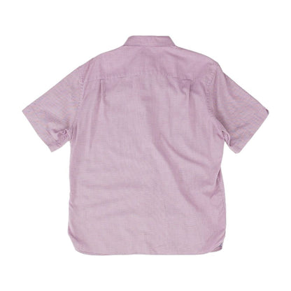 Mauve Solid Short Sleeve Button Down