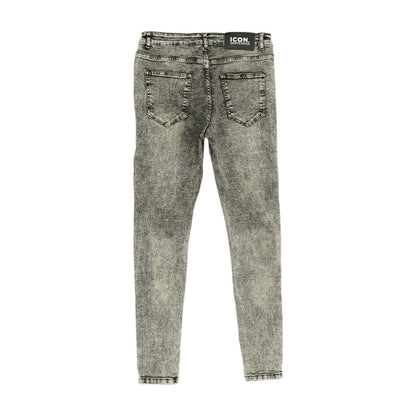 Gray Solid Jeans