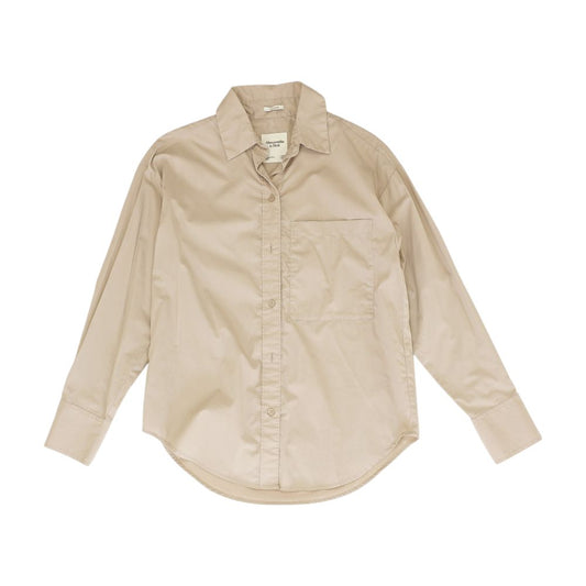 Tan Solid Button Down