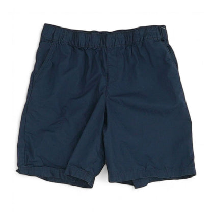 Navy Solid Active Shorts