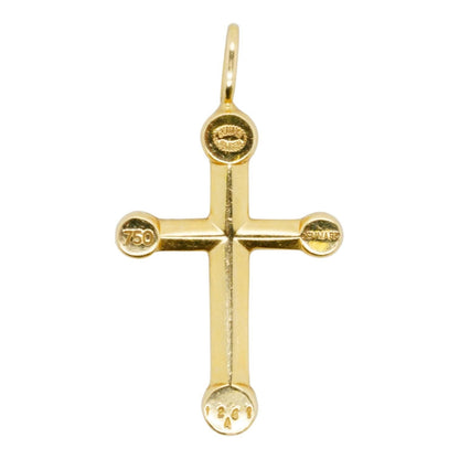 18K Gold Cross Pendant