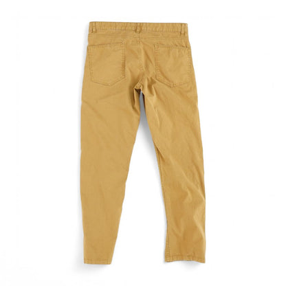 Brown Solid Chino Pants