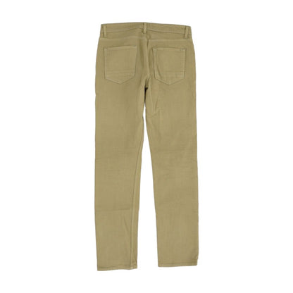 Brown Solid Regular Jeans