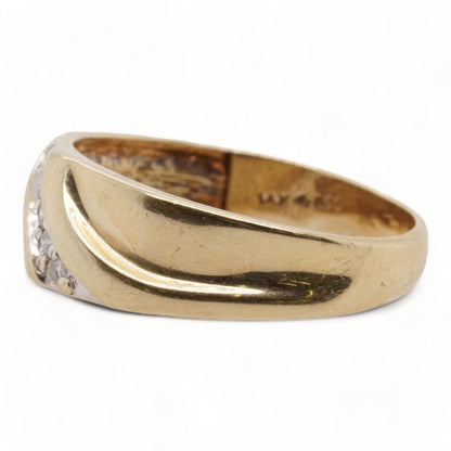 14K Gold Diamond Accent Band