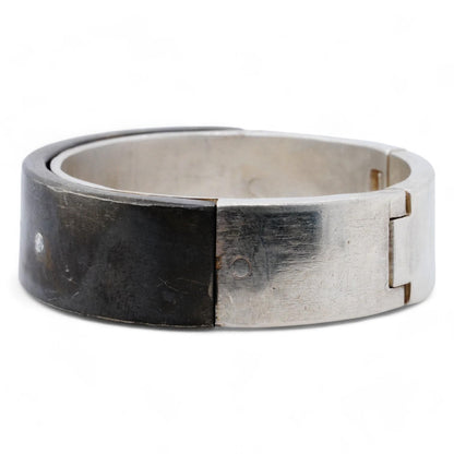 Sterling Silver Sistema v3 Hinged Cuff Bracelet